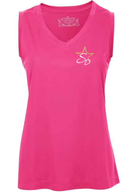 Camisole Femme Col en V -  Framboise